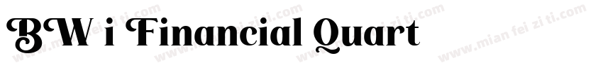 BW7i Financial Quart字体转换